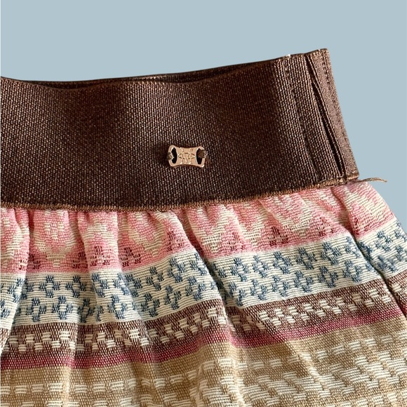 Mayoral Jeans Spain Adult Size XS 24x12 Youth 9 Mini Skirt Stretchy Neutral Cute - Picture 2 of 6